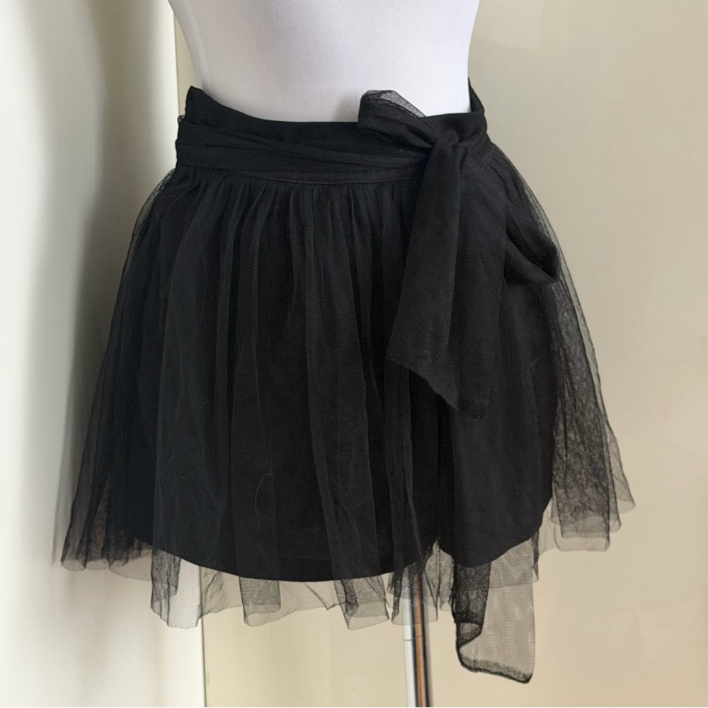 NWT Missguided Tulle Tie Front Floaty Shorts sz 6 - Picture 4 of 10